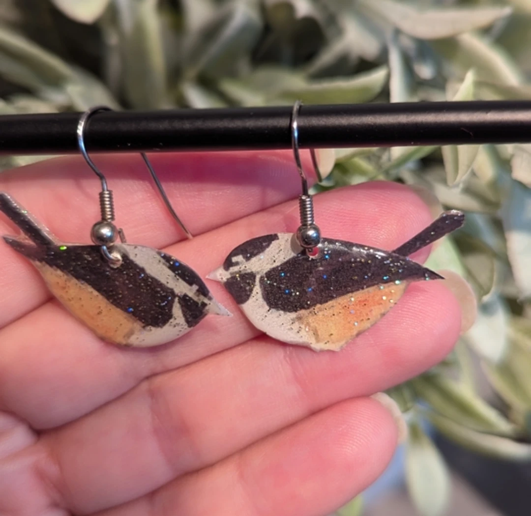 Handmade Bird Earrings - photo 2