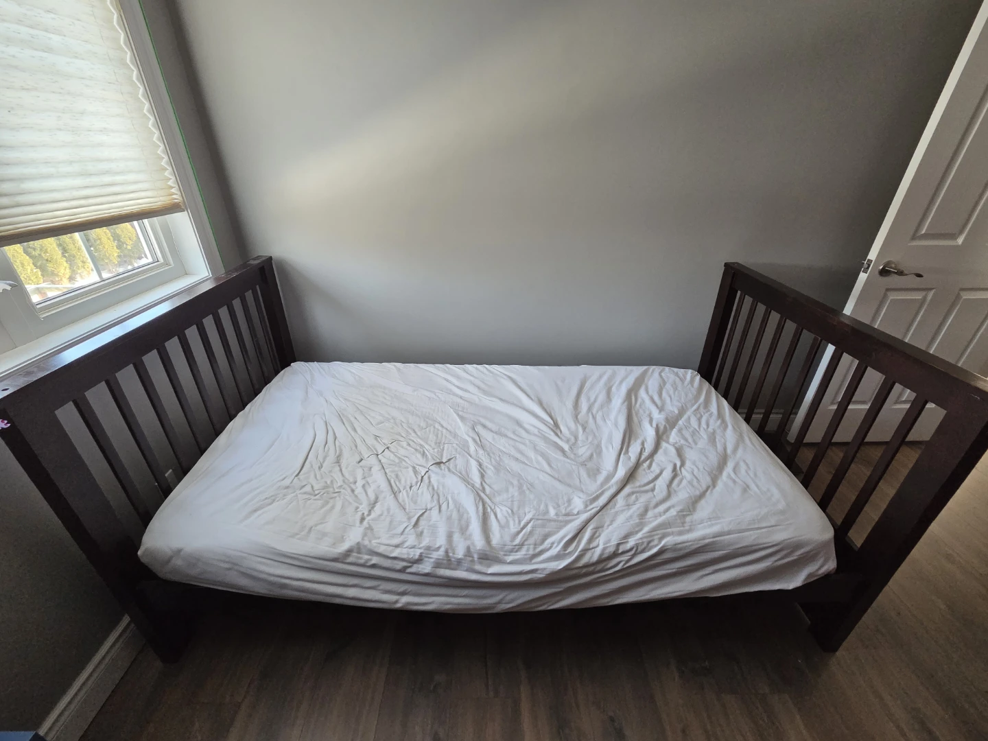 Dark Brown twin bed frame