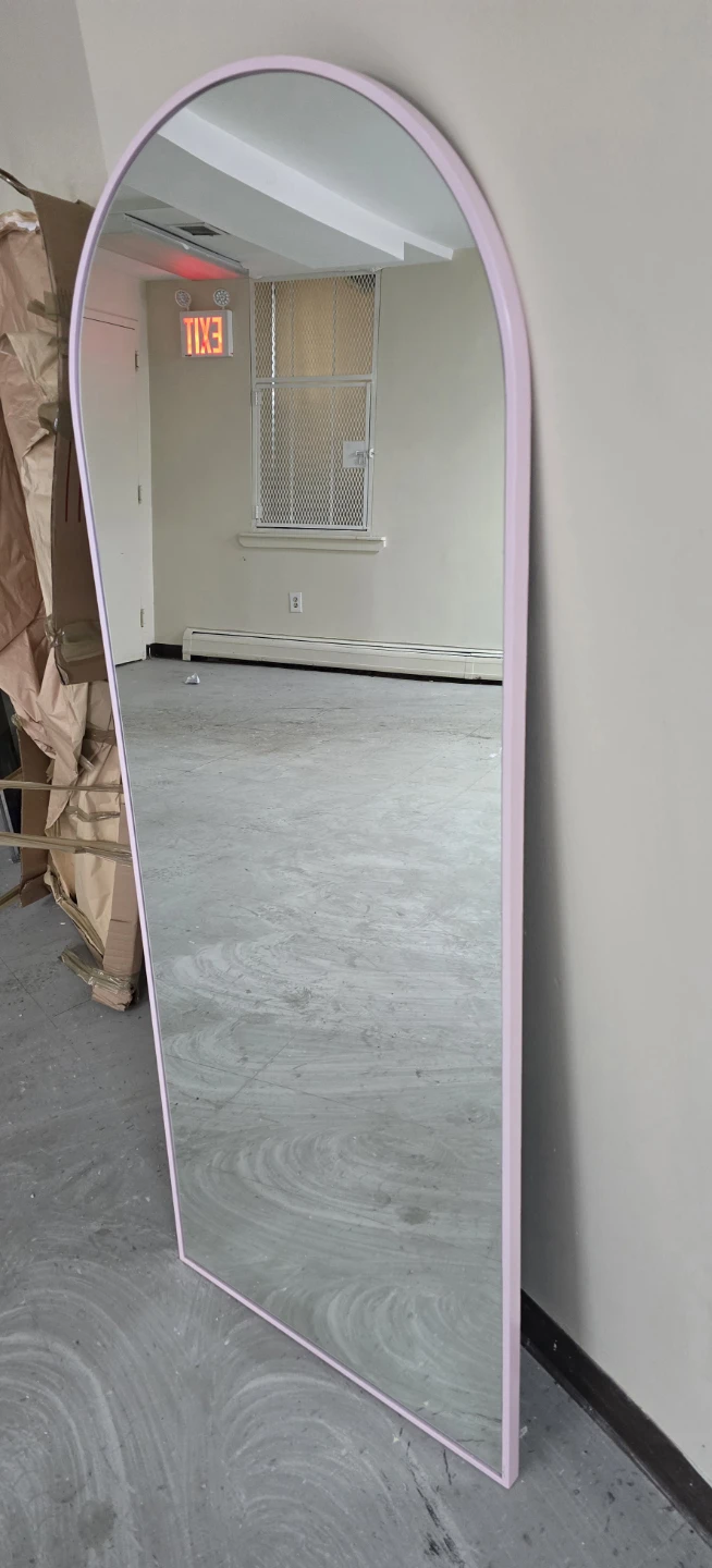IKEA Arch Mirror with Pink Frame