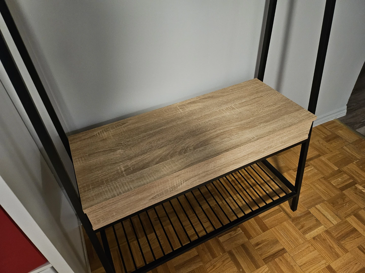 Hall Tree with Storage Bench and Hooks - photo 4