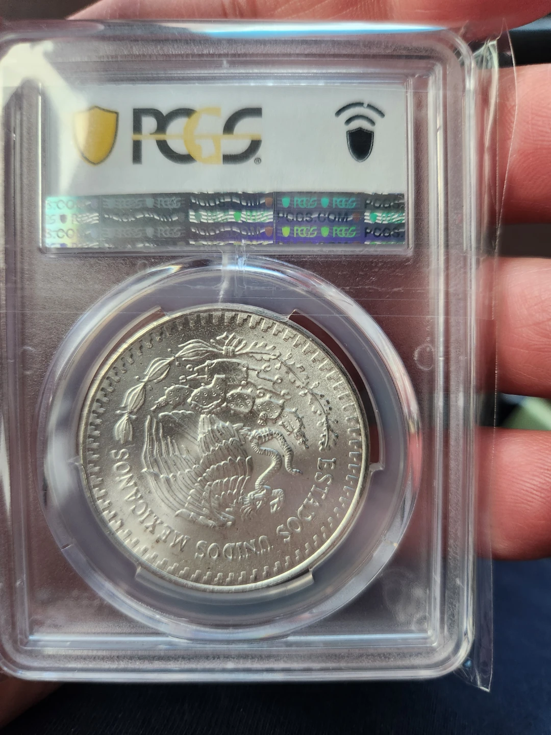 1982 PCGS MS63 Mexico Libertad Ag-DDO Onza silver - photo 2