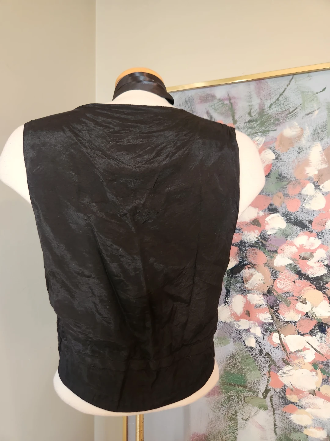 Women's Floral Tapestry Vest 1980's VINTAGE FIND - photo 2