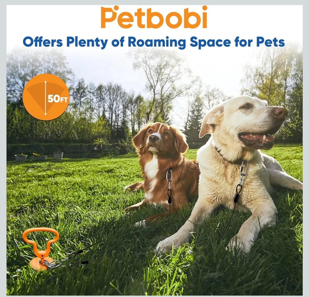 Petbobi heavy Duty dog tie out stake, new never used in box - photo 2