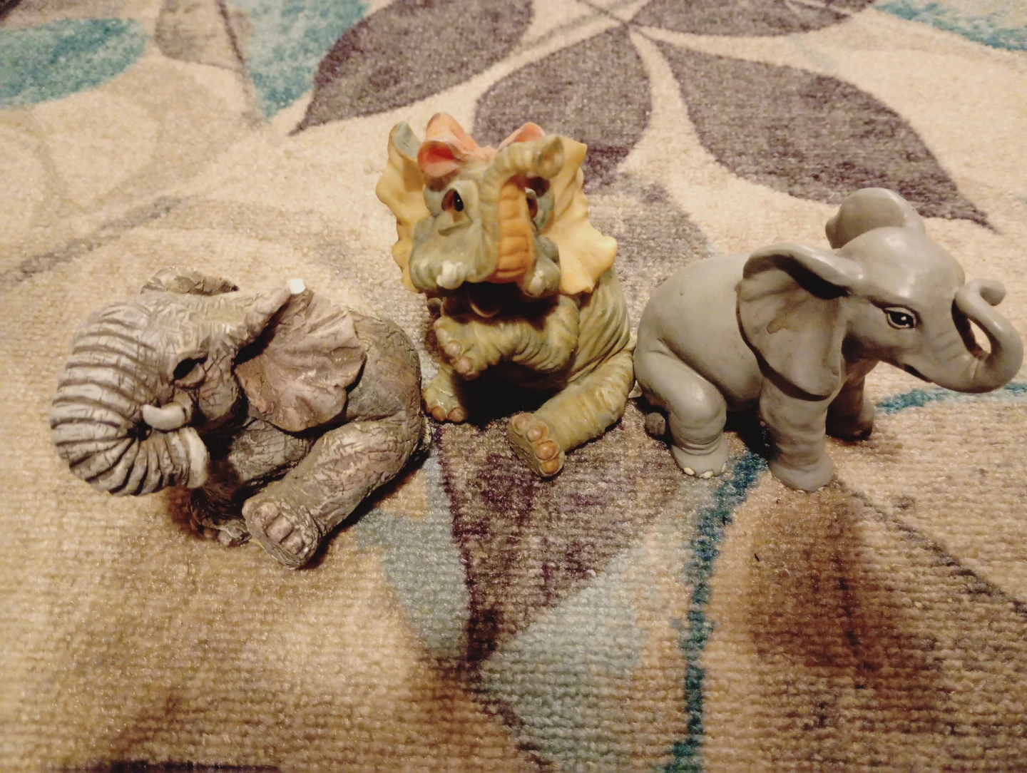 Lot of 3 Elephant Figurines