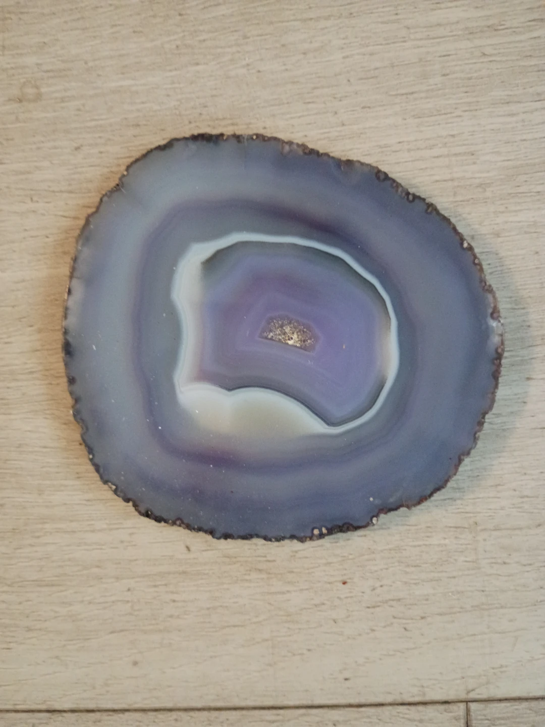 Purple Agate Slice Coaster