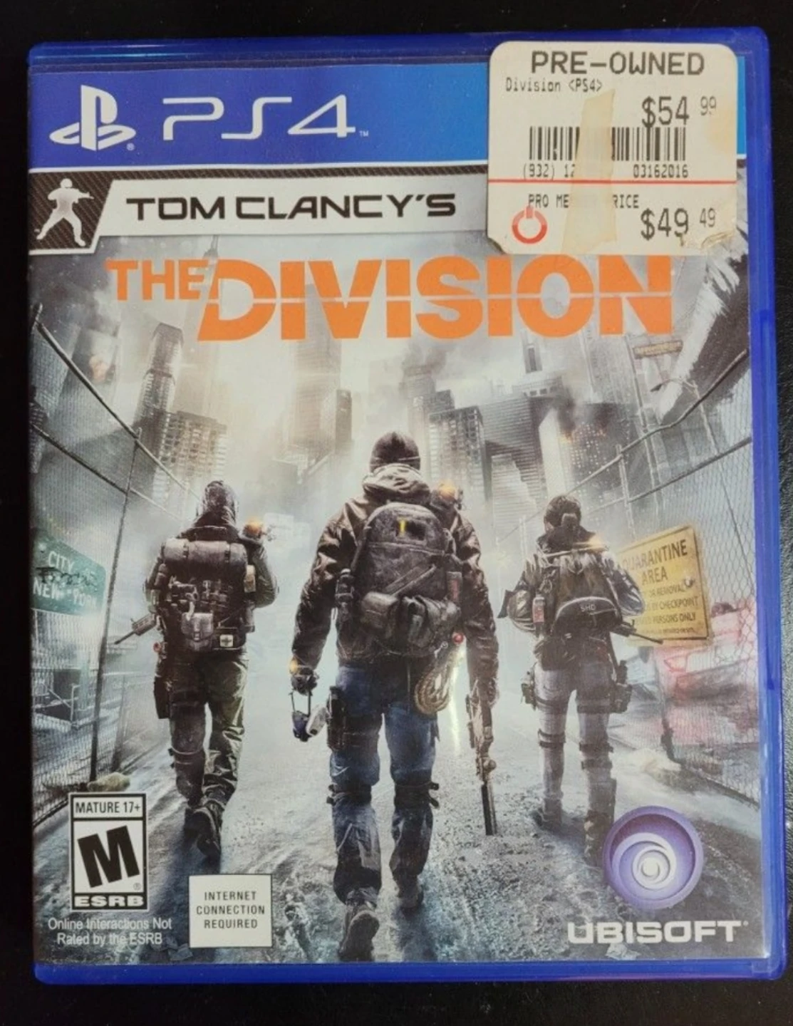 🏆 Tom Clancy's The Division PlayStation 4 Collectible Game - photo 3