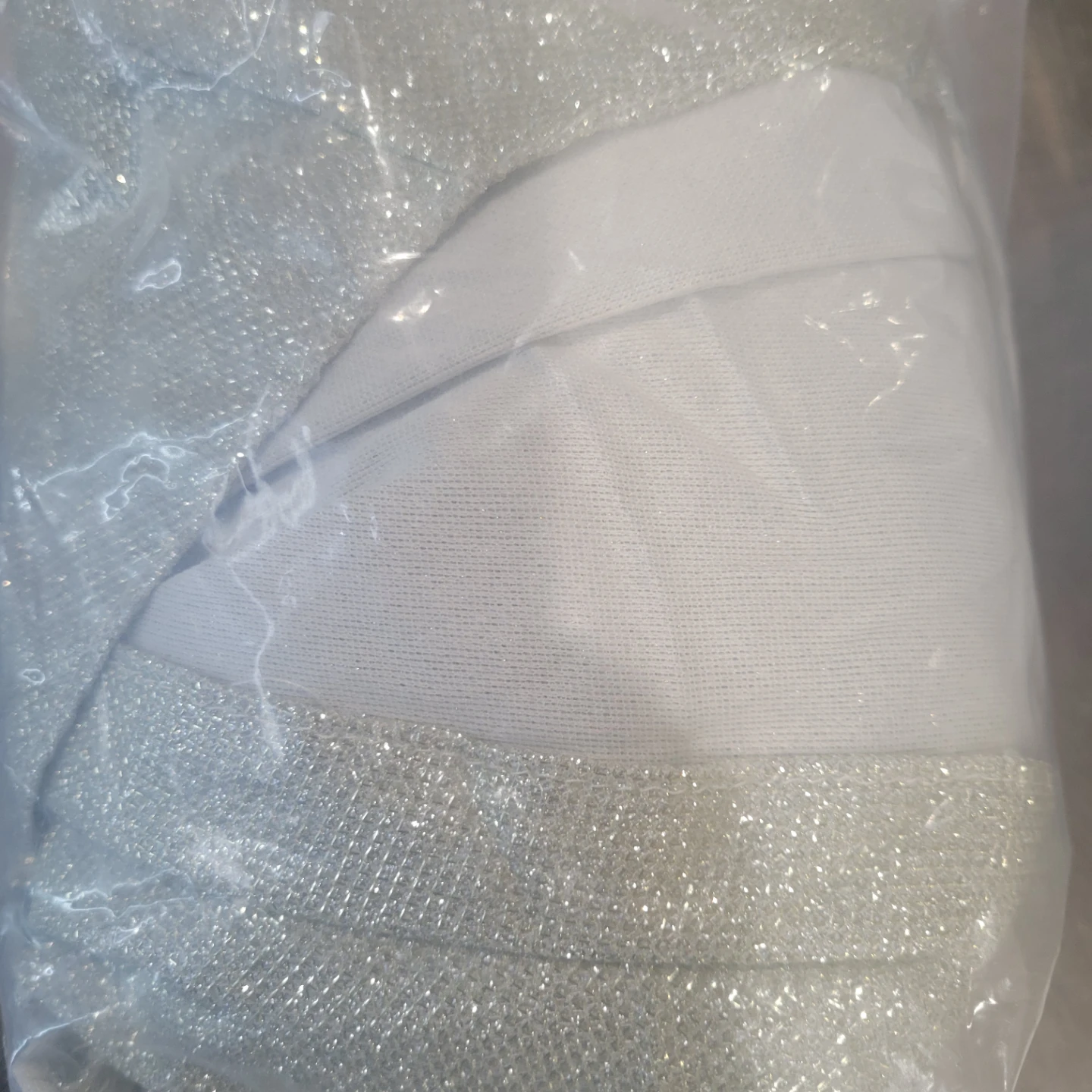 Sparkly Silver Long Sleeve Wrap Dress - photo 4