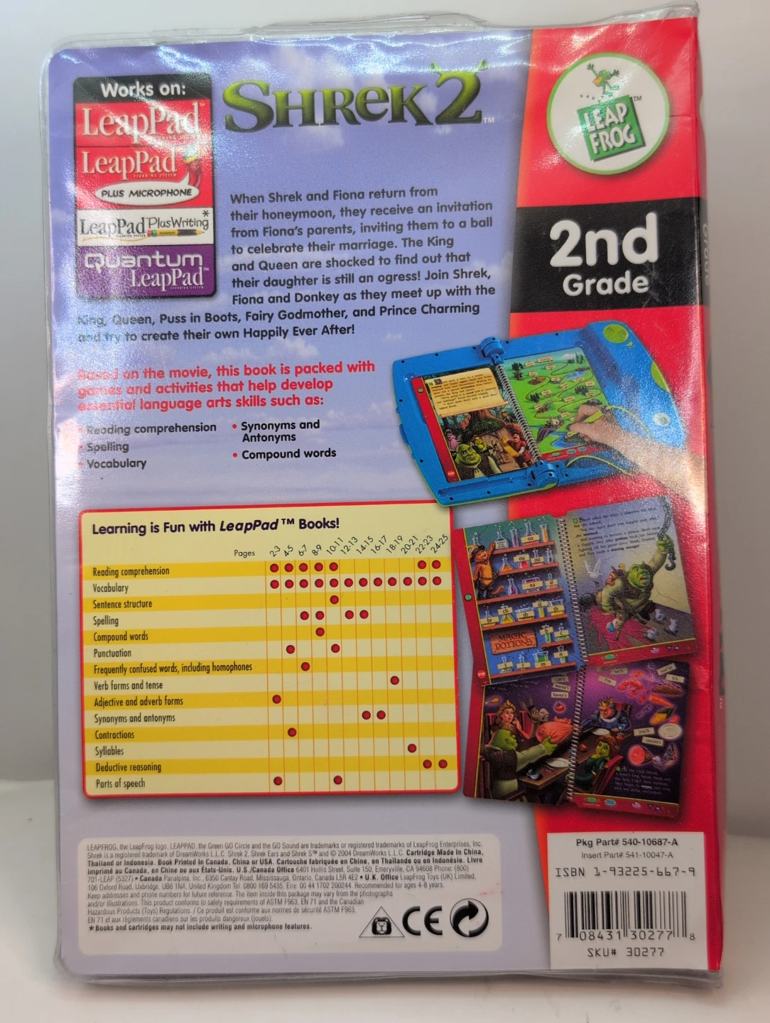 LeapFrog LeapPad Shrek 2 Reading Storybook & Cartridge - photo 3
