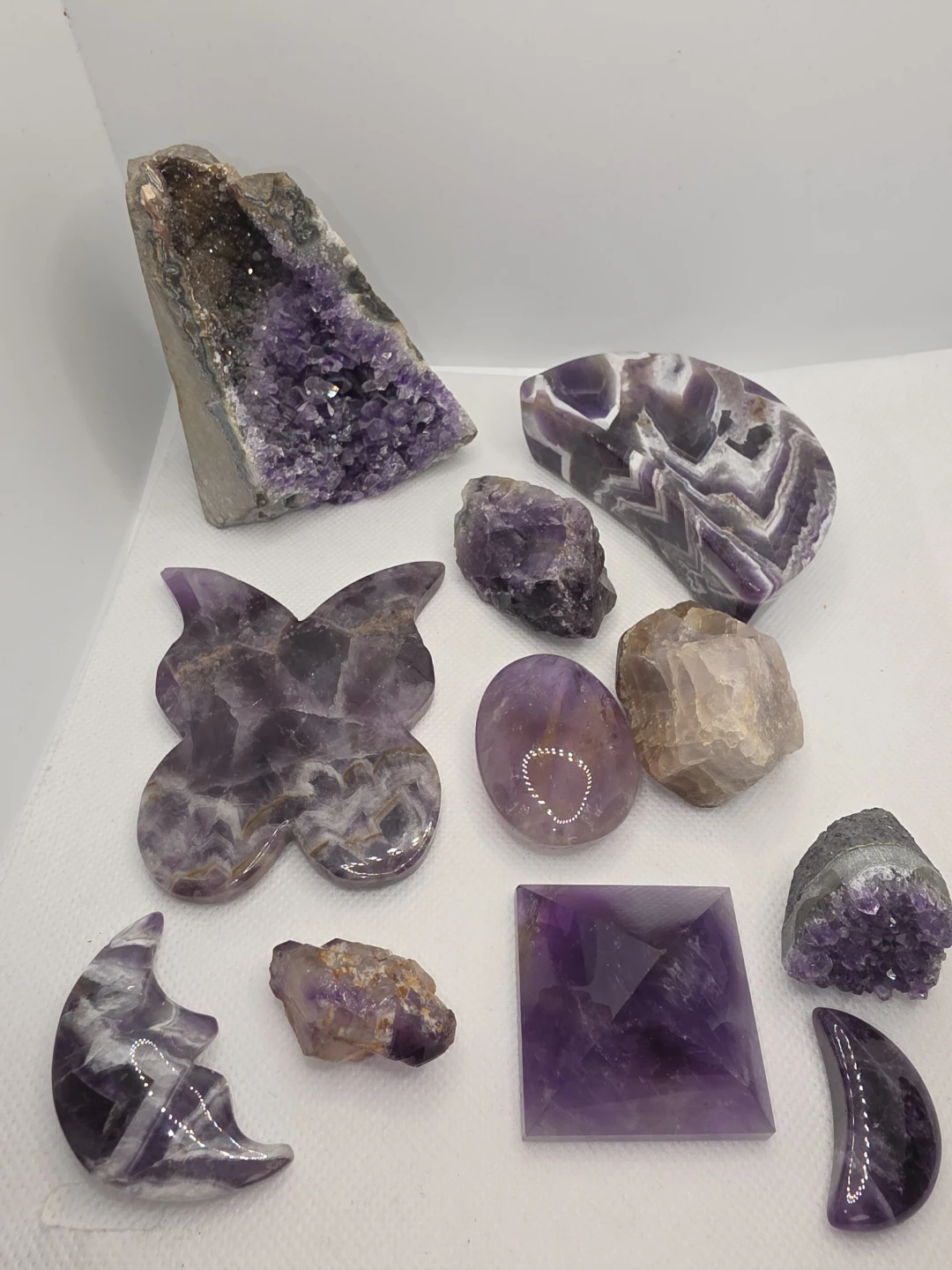 Assortment of Amethyst Crystals