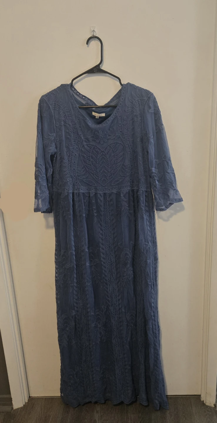 Blue Lace Maxi Dress - photo 3