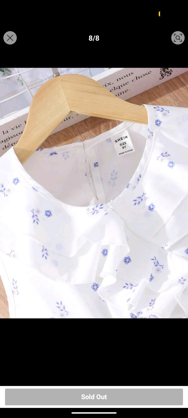 Girls Floral Peplum Top & Pants Set - photo 4