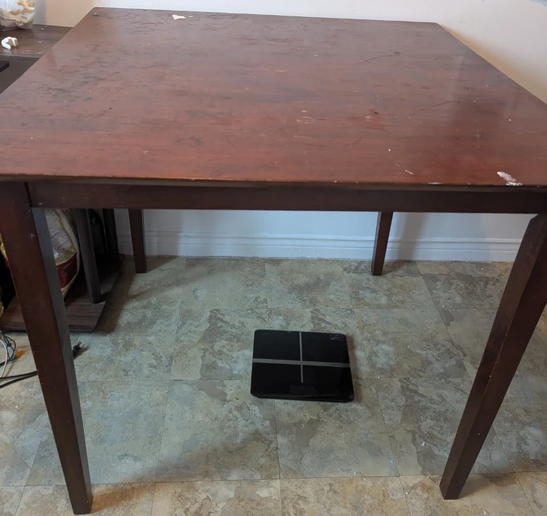 Wooden high Table ❗ Removable legs for easy transport ❗ - photo 2