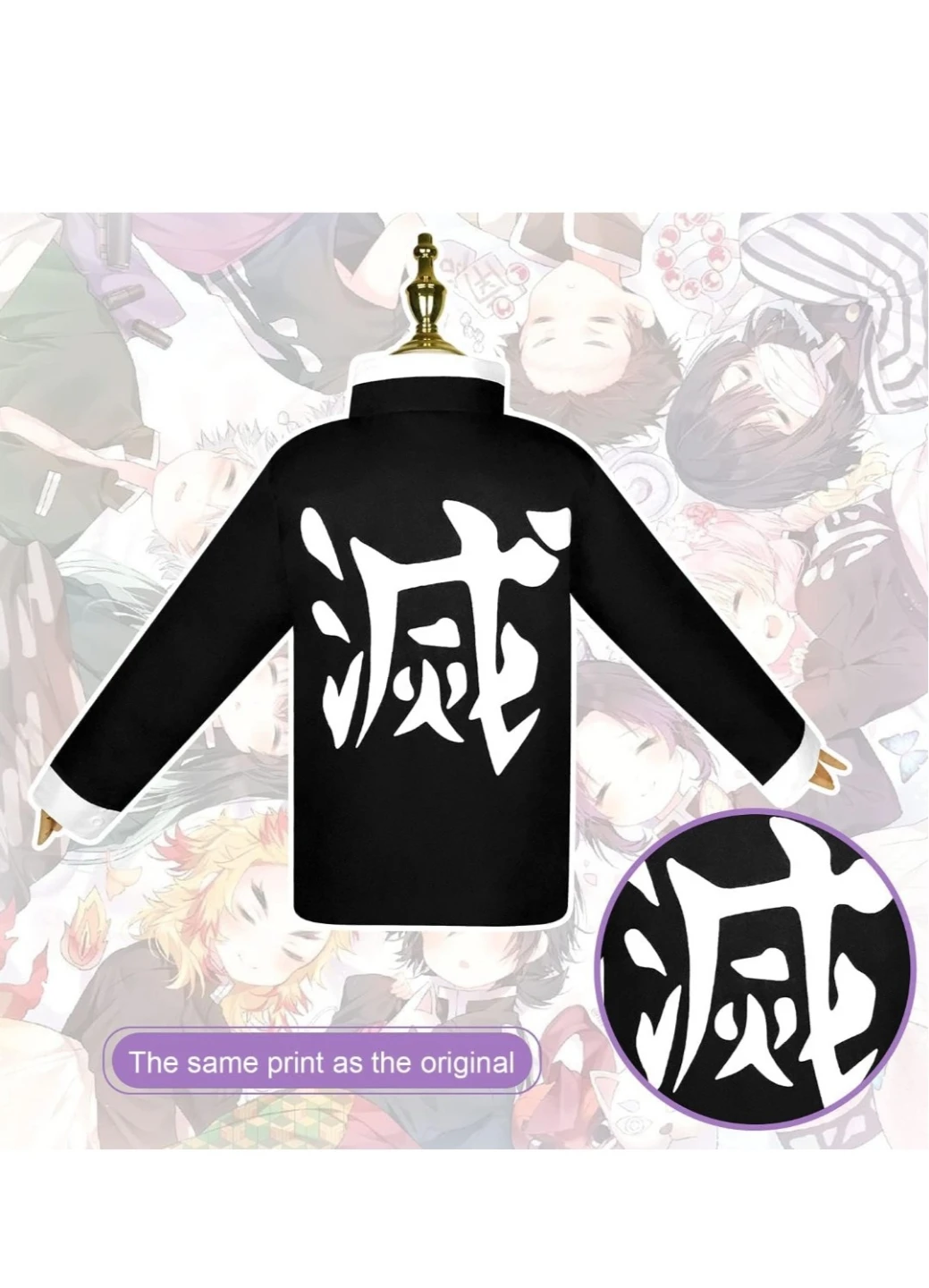 Demon Slayer Kochou Shinobu Cosplay Costume for Kids - photo 2
