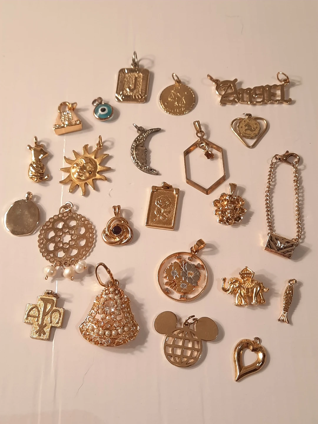 Assorted Gold Tone Charms