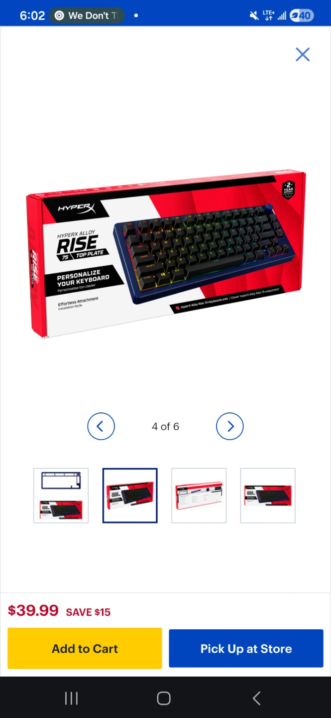 HyperX Alloy Rise 75 Top Plate - photo 3