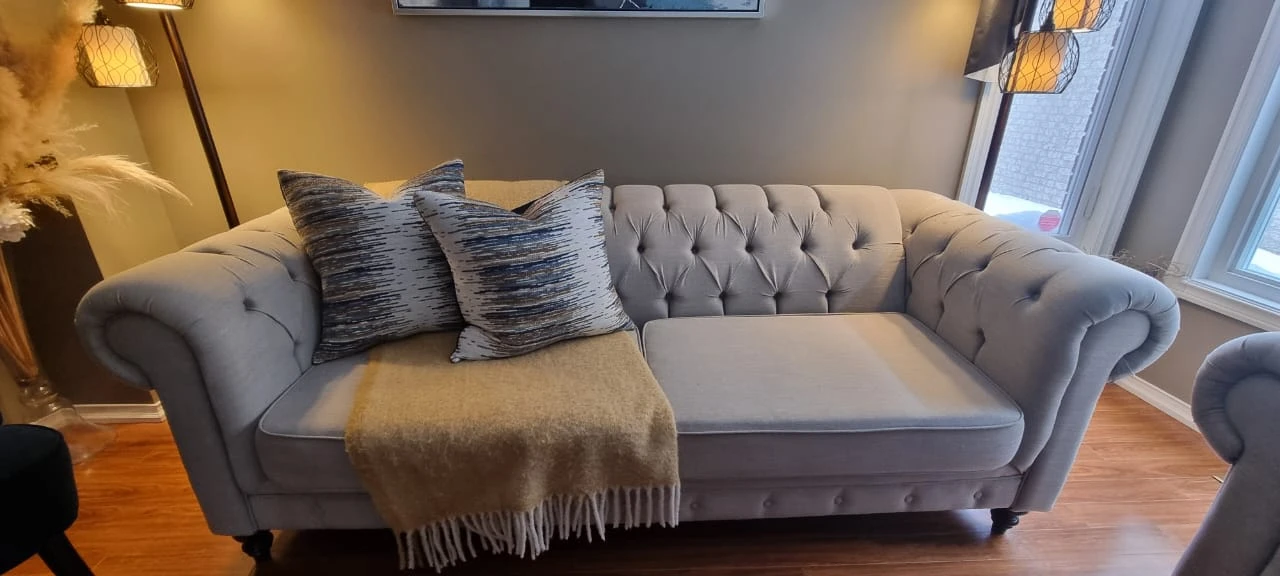 Chesterfield Loveseat Sofa - photo 2