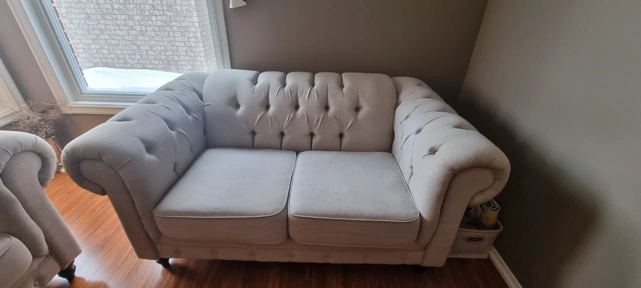 Chesterfield Loveseat Sofa - photo 3