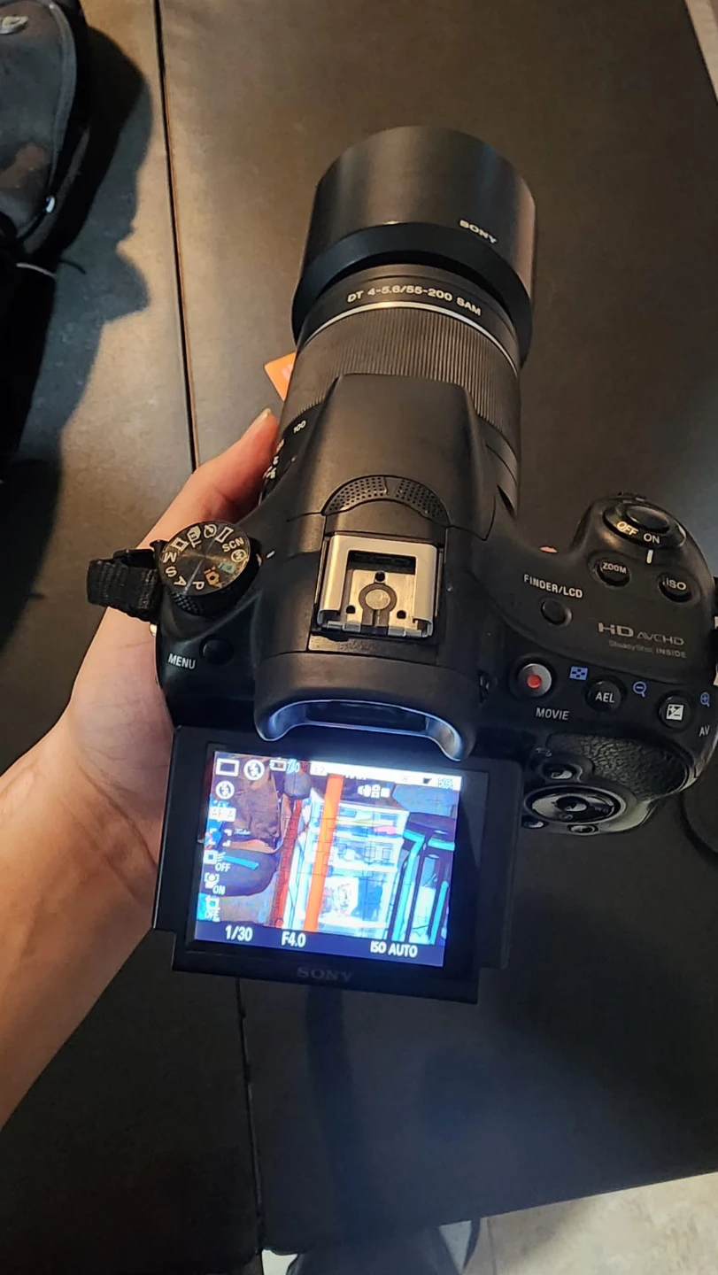 Sony Alpha DSLR Camera with 2 Lenses (extra)