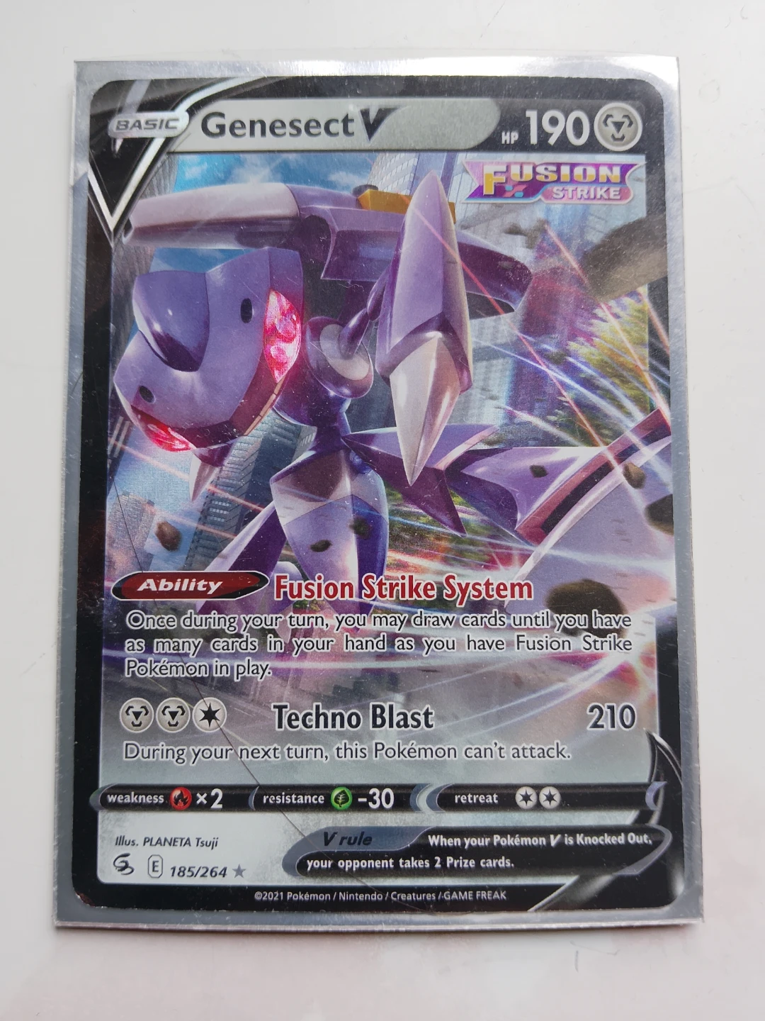 Pokemon Genesect V Fusion Strike Card