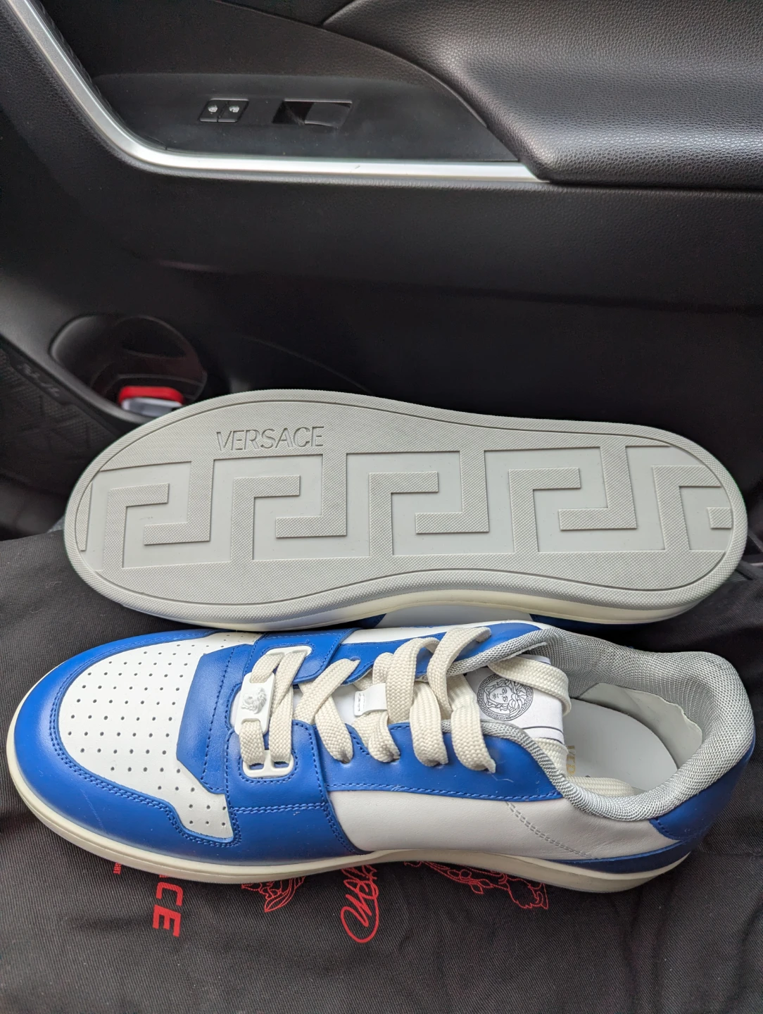 Versace Medusa Spirit Sneakers - Blue/White - photo 4