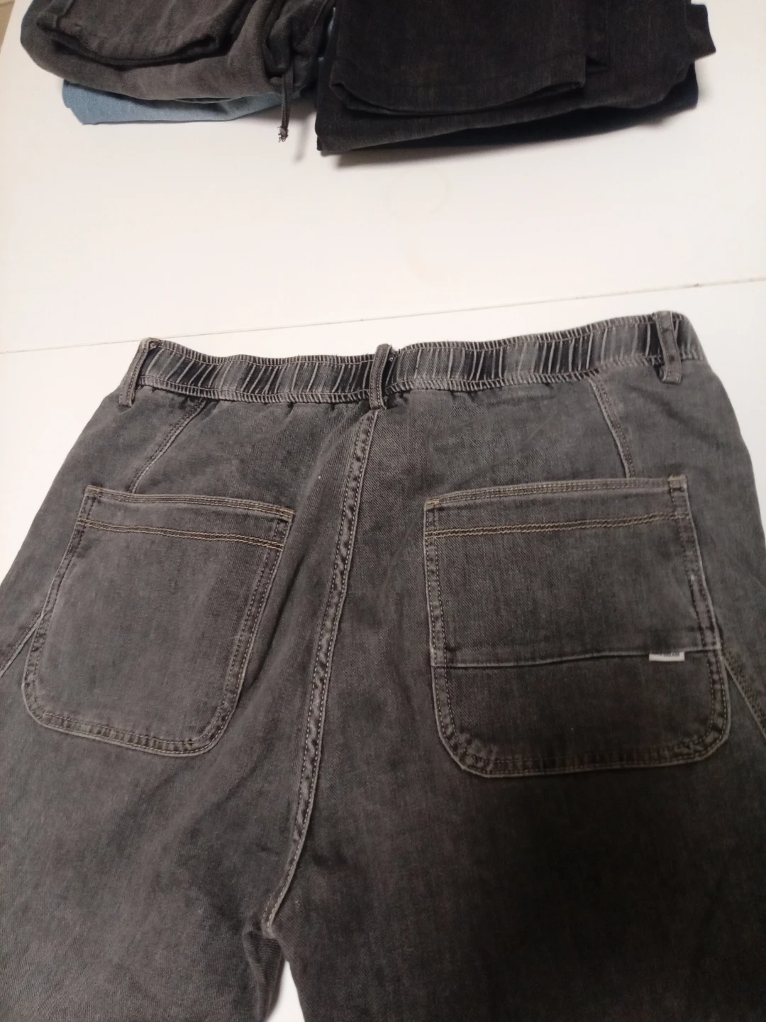 Grey Wash Denim Jeans - Size Medium - photo 5