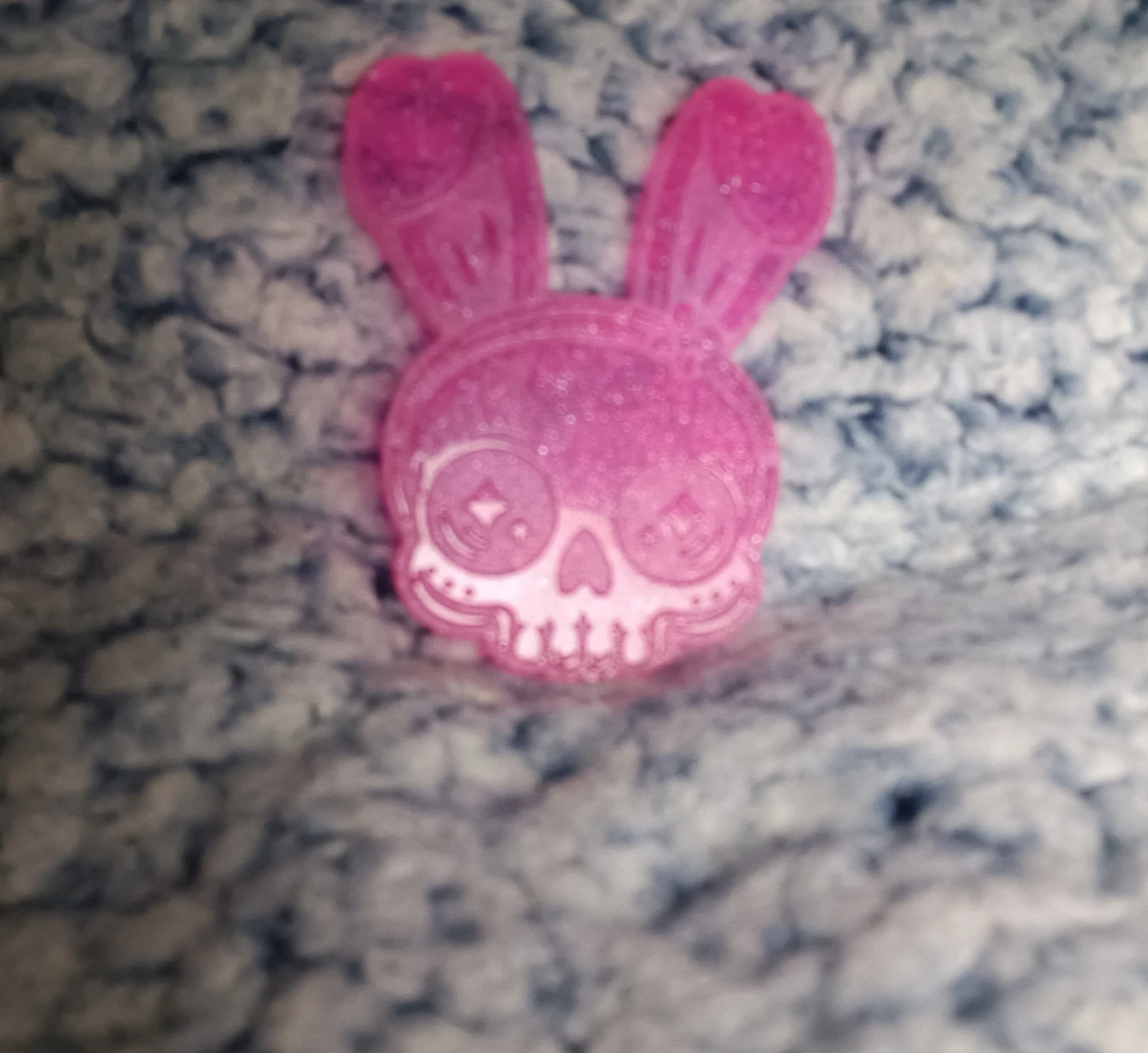 Resin Bunny Skull Charms - photo 2