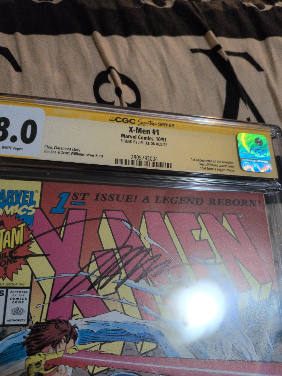 CGC Graded Marvel Comics X-Men #1 (10/91) Signed by Jim Lee - photo 3