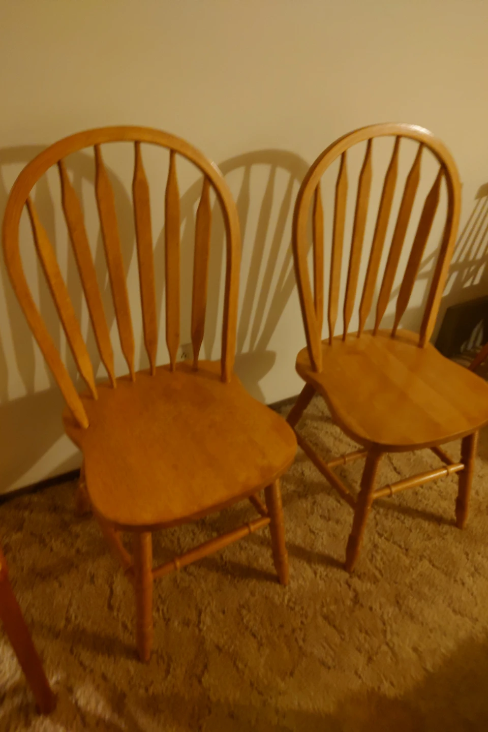 Wooden Dining Chairs - Set of 2