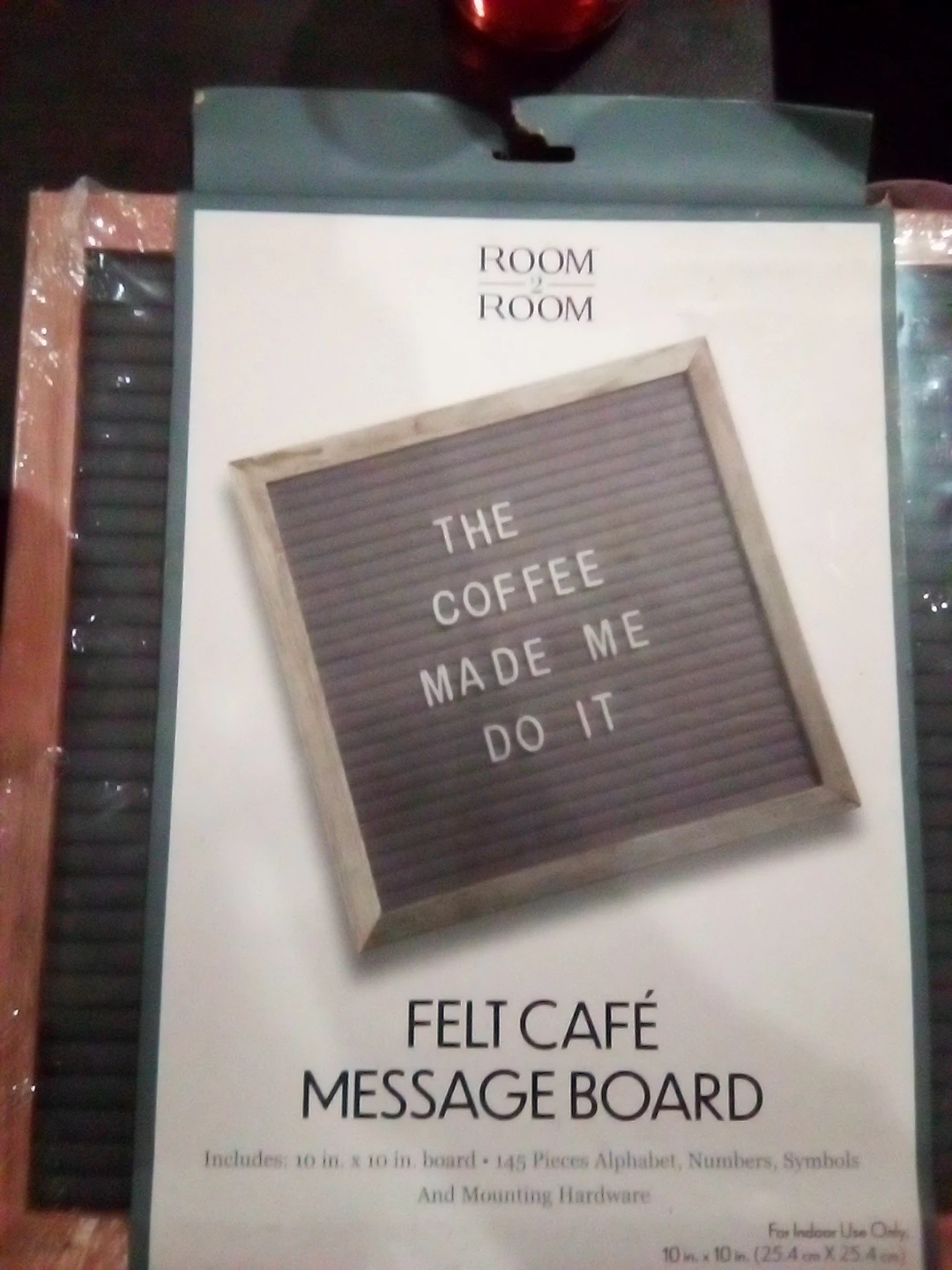 Room Room Felt Cafe Message Board - 10x10 inch