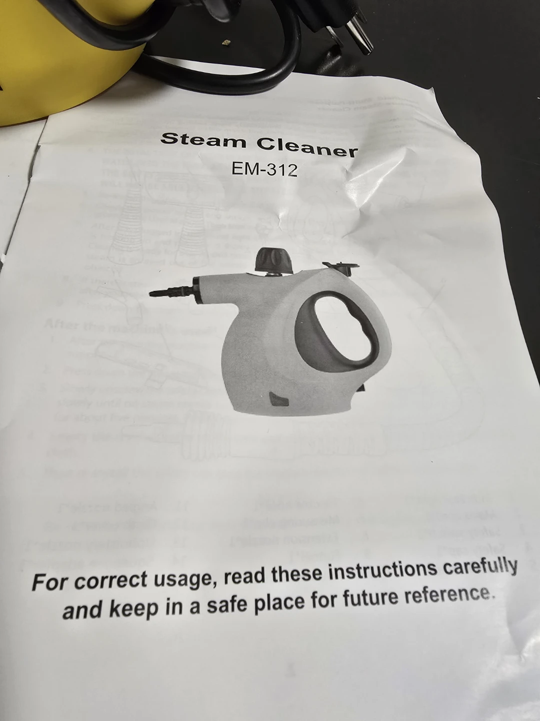 GOYAPPIN Handheld Steam Cleaner EM-312 - Yellow - photo 3
