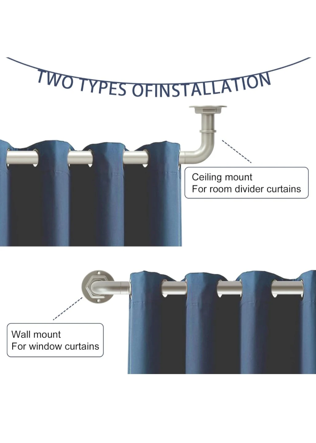 Adjustable Curtain Rod Set - photo 3