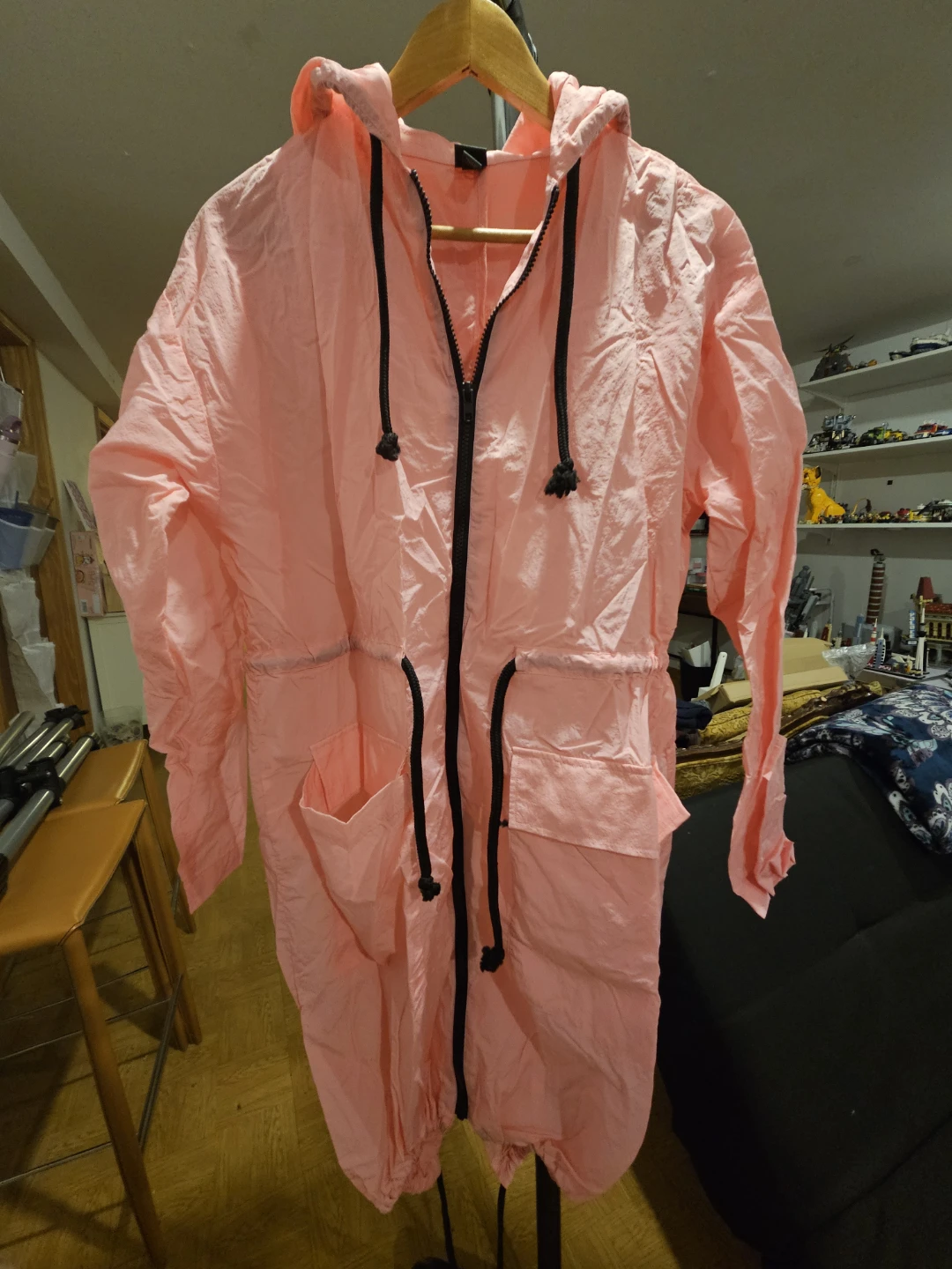 Wild Fable Pink Hooded Anorak Jacket Size S