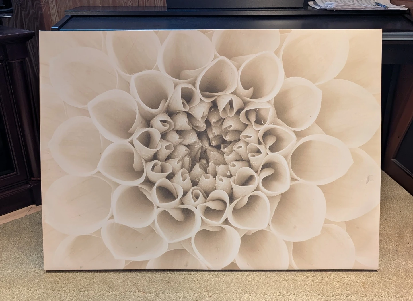 Large Floral Canvas Print