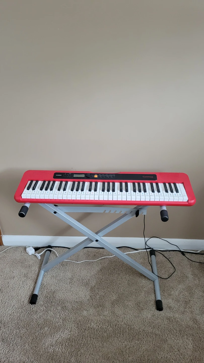Red Casio Casiotone CT-S200 Keyboard