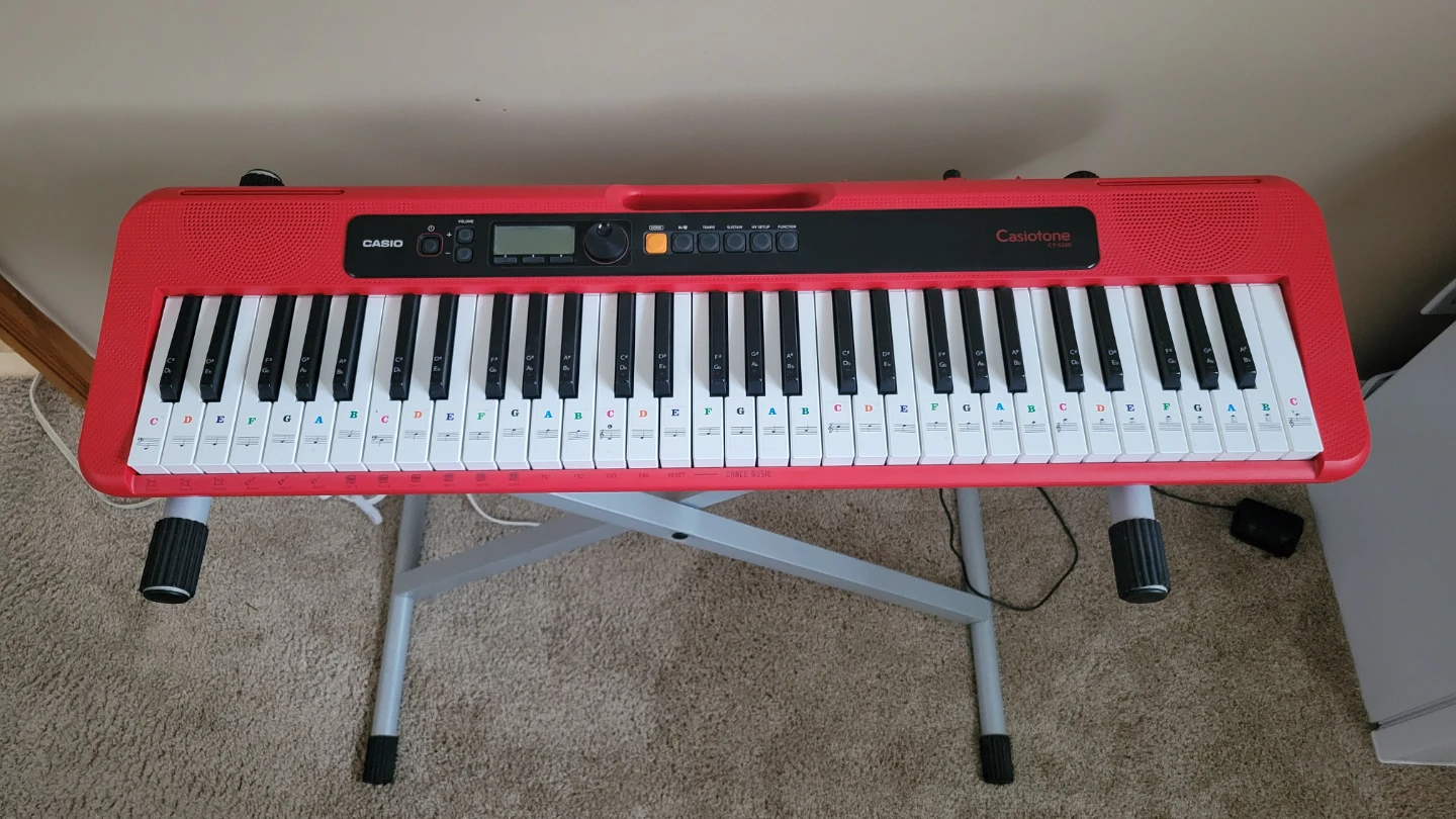 Red Casio Casiotone CT-S200 Keyboard - photo 2