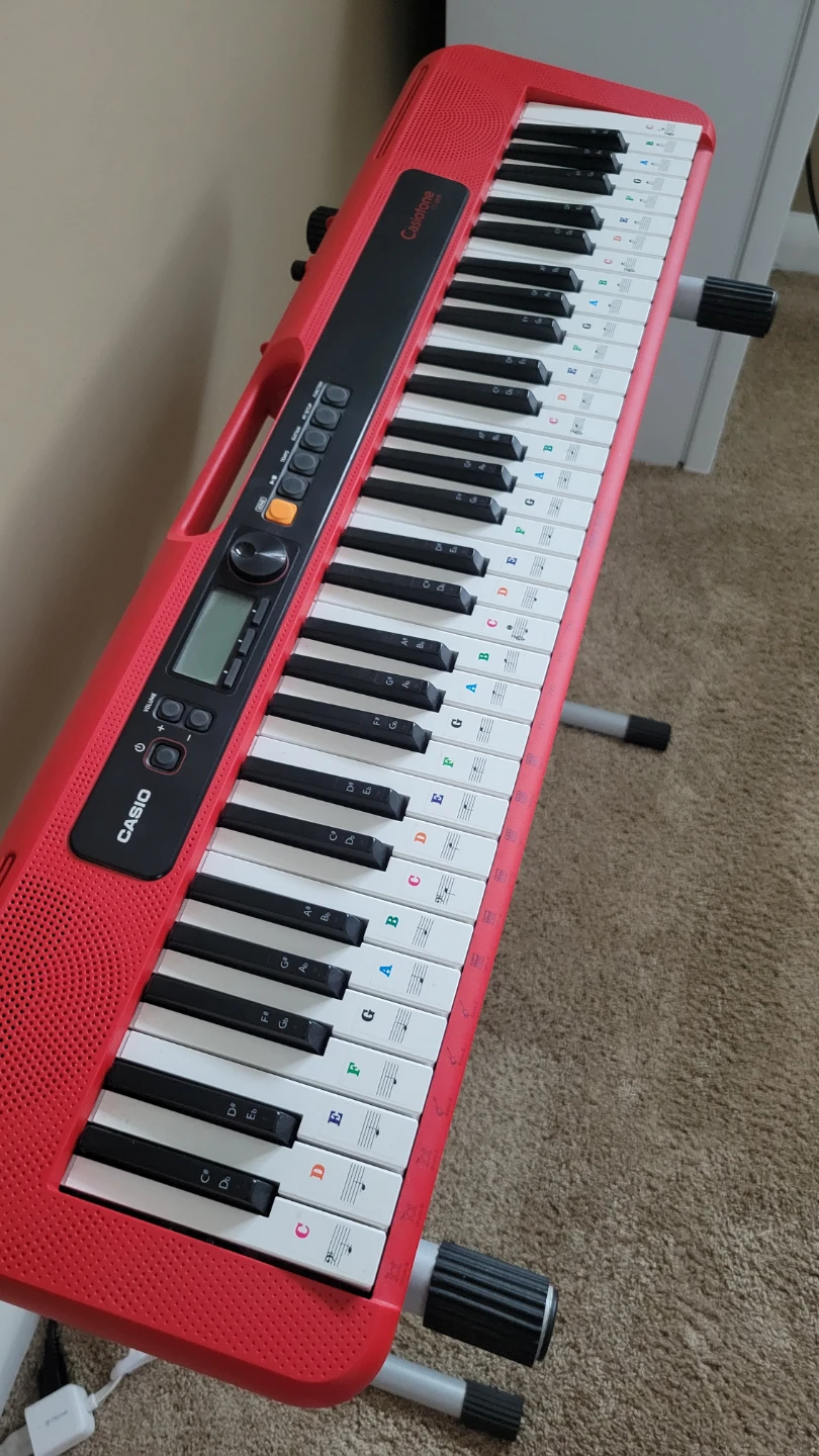 Red Casio Casiotone CT-S200 Keyboard - photo 3