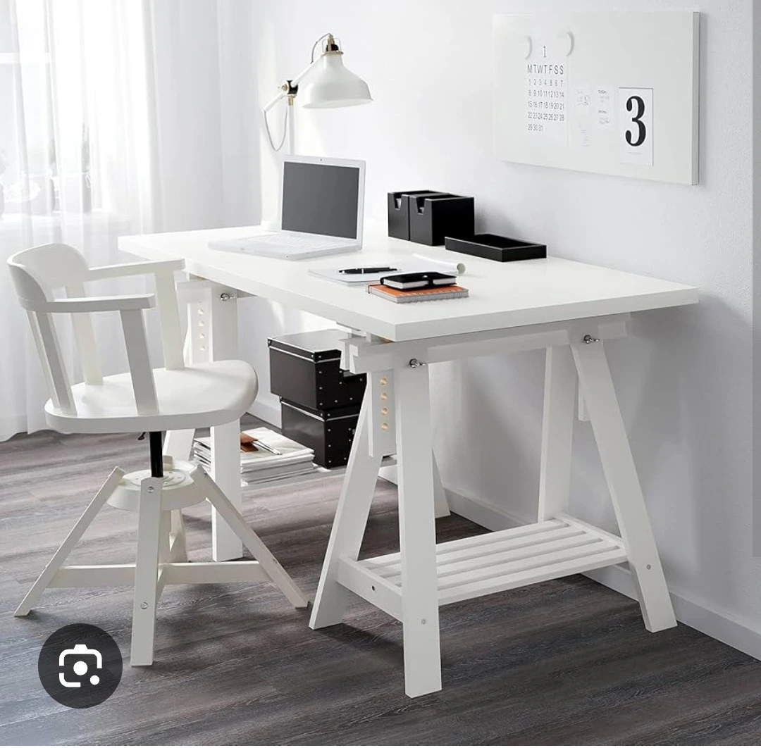 IKEA MITTBACK White Table Legs Trestles (Set of 2) - photo 2