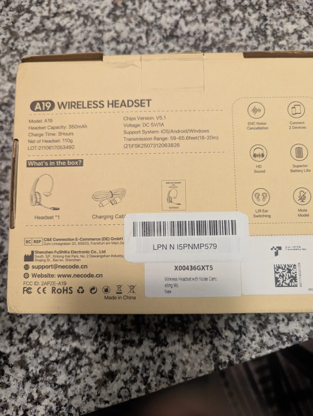 A19 Wireless Headset - photo 2
