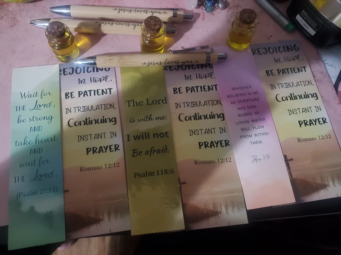 Inspirational Bookmarks with Scripture Verses