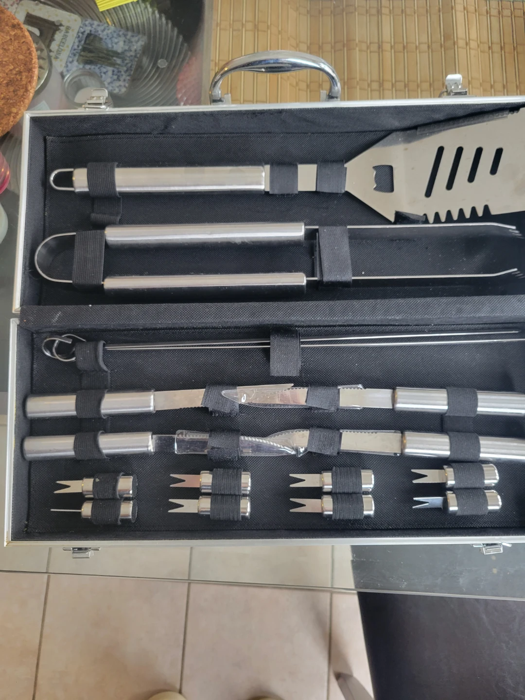 BBQ Tool Set with Silver Case - photo 2
