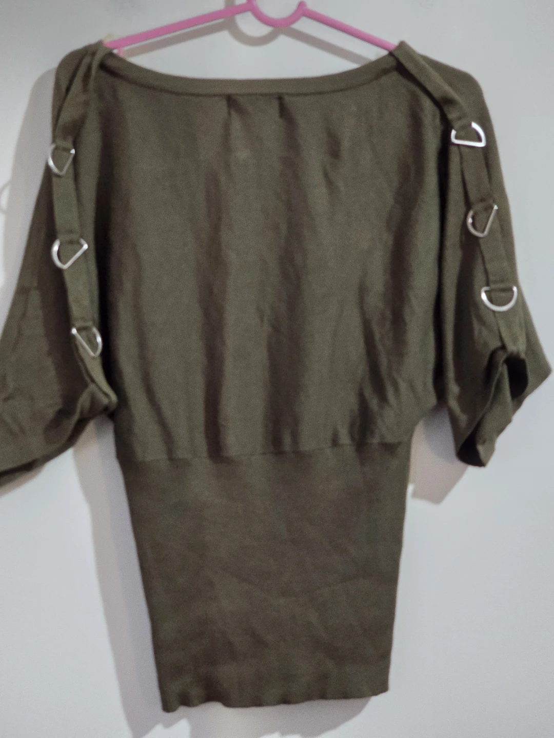 Allegra Women's Olive Green Dolman Sleeve Sweater Size M - photo 2