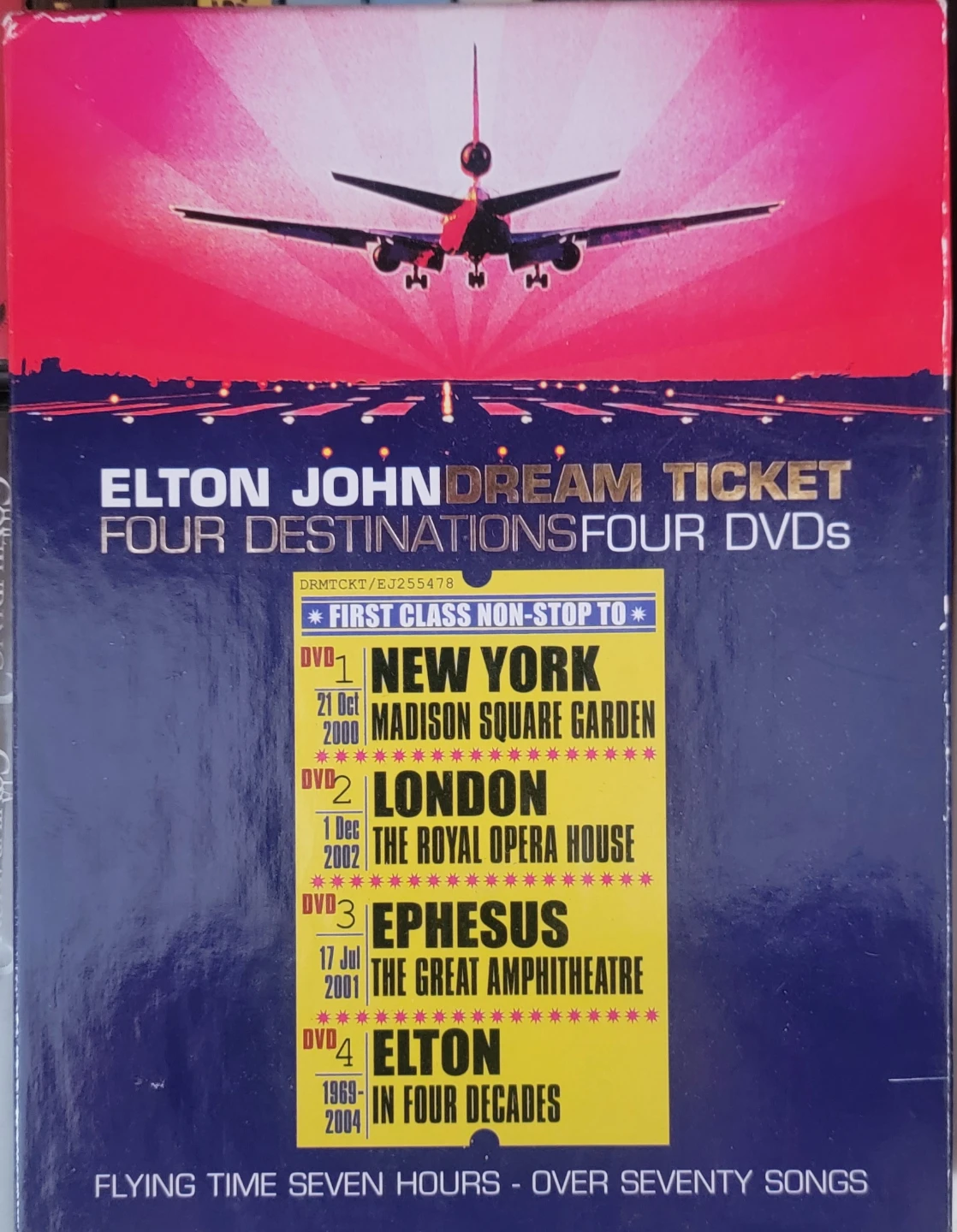 Elton John Dream Ticket Four Destinations Four DVDs
