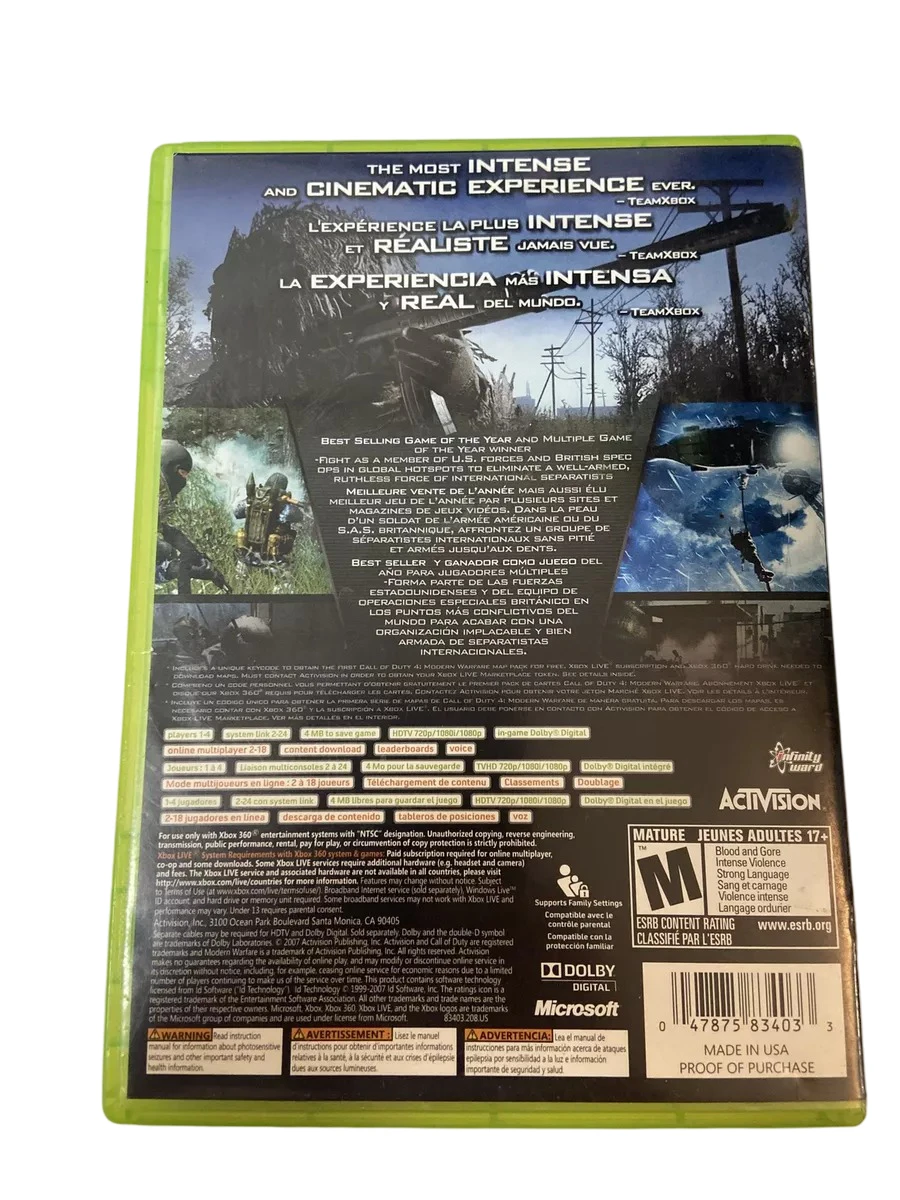 Call of Duty 4: Modern Warfare Game of the Year Edition Xbox 360 - photo 2