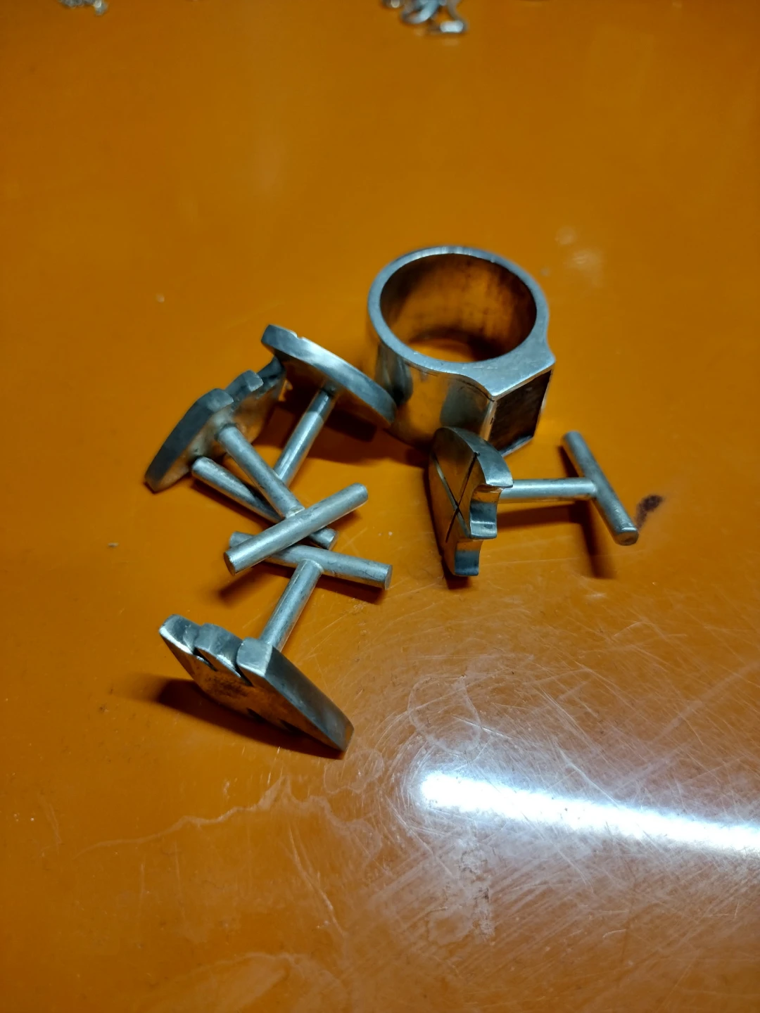 Silver Tone Cufflinks and Ring 51g Sterling Silver