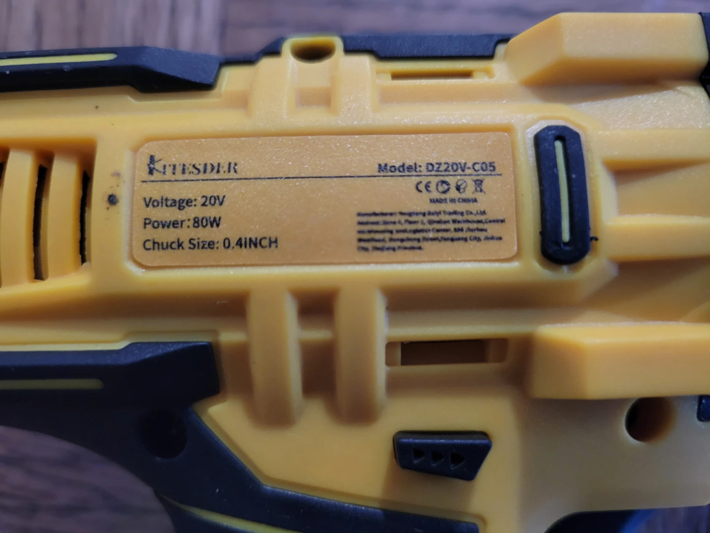 Kitesder DZ20V-C05 Cordless Lithium Drill. New! - photo 4
