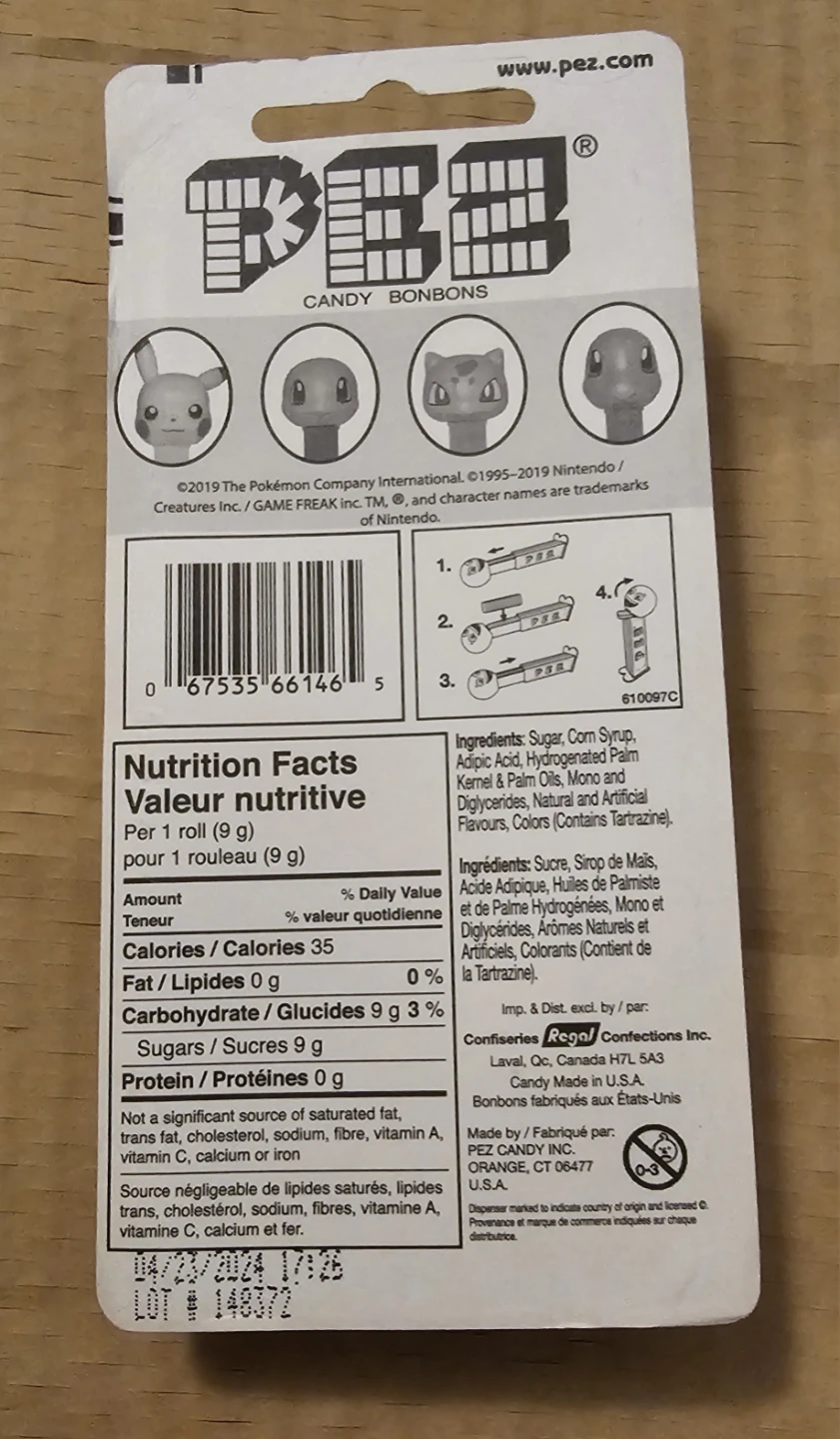 Pokémon Pikachu PEZ Dispenser (New, Sealed) - photo 2