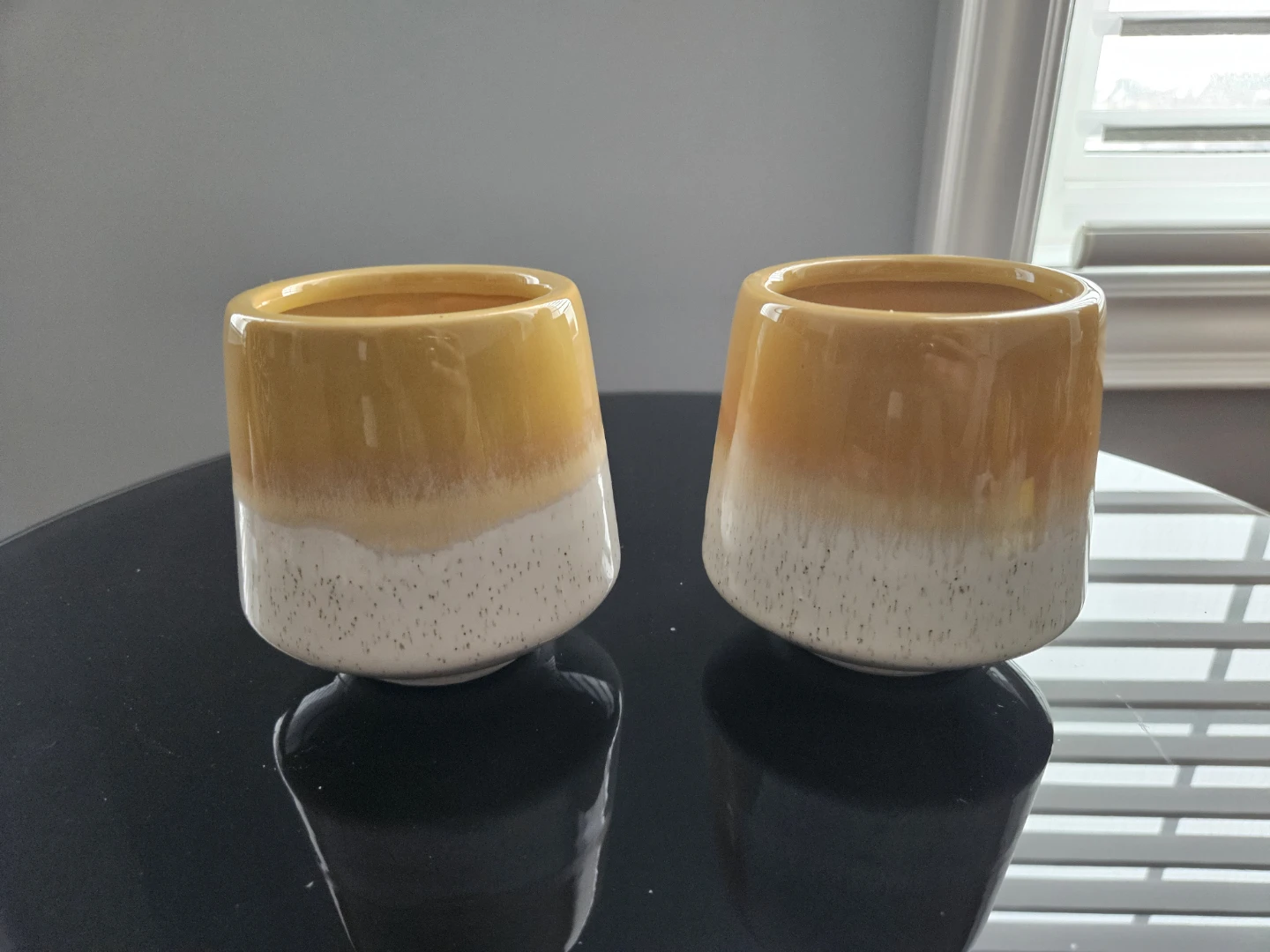 2 Yellow Bouclair Candles