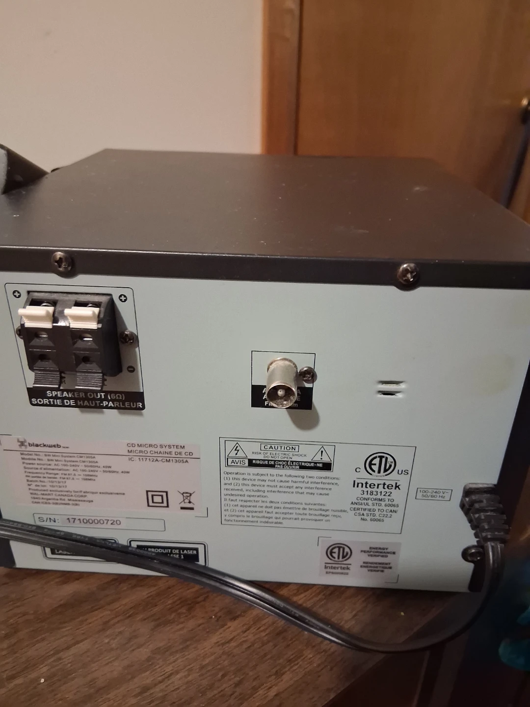 Blackweb CD Micro System CM1305A