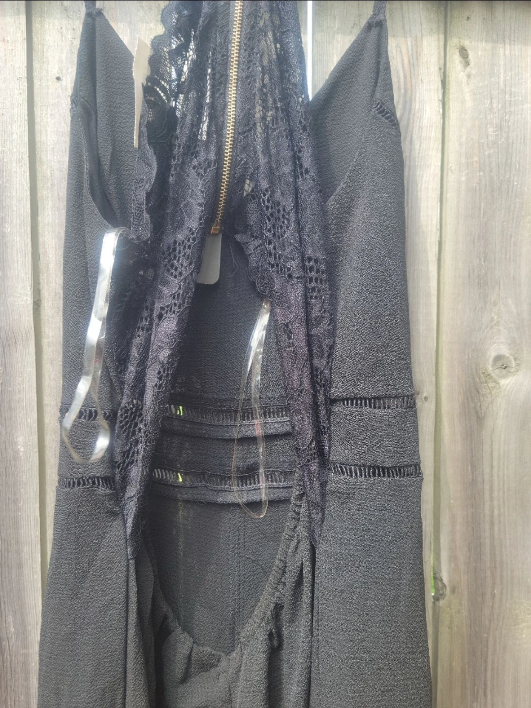 Privy Black Lace Back jumpsuit - photo 5