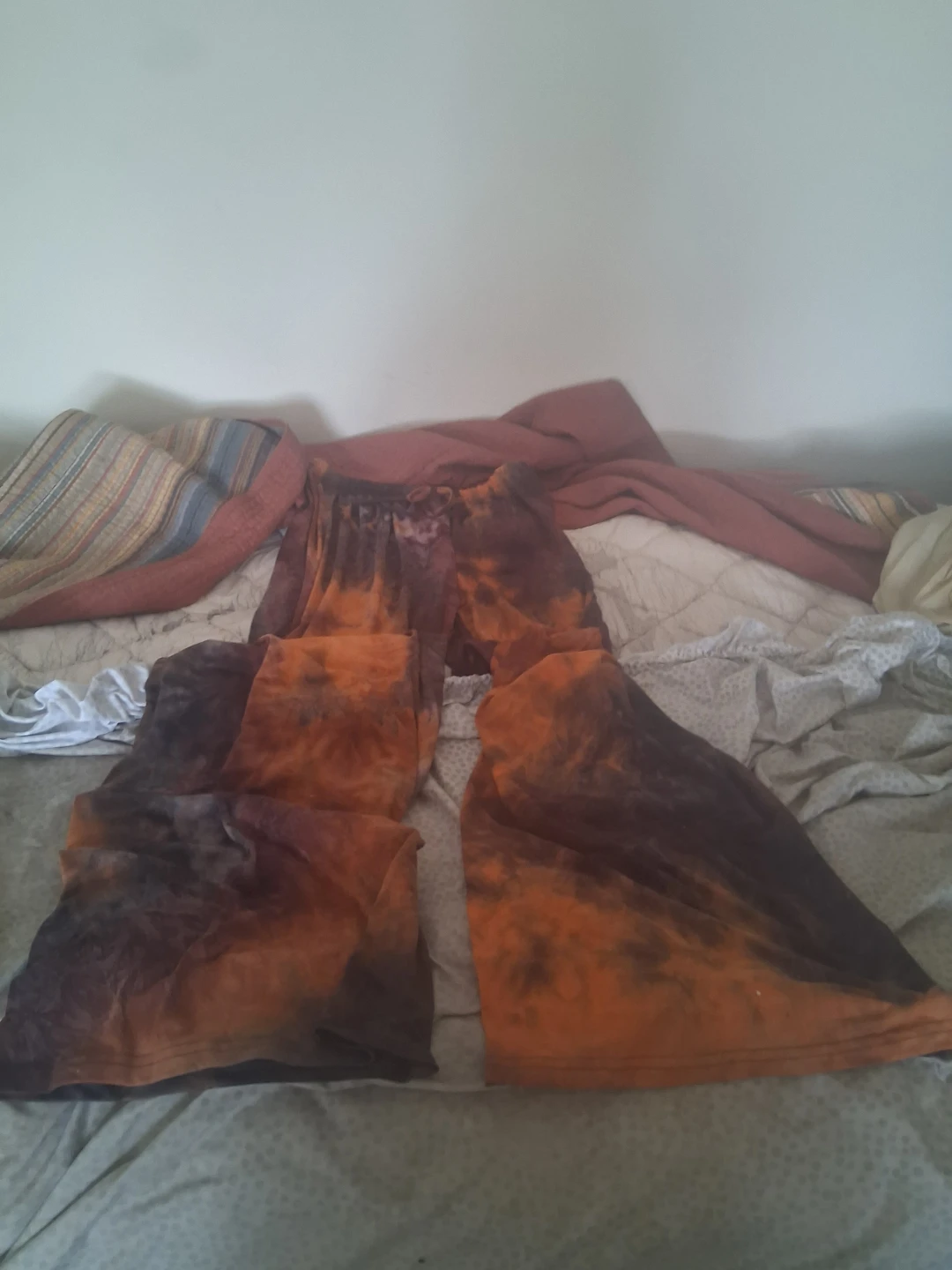 SHEIN Tie-Dye Flare Pants Size L